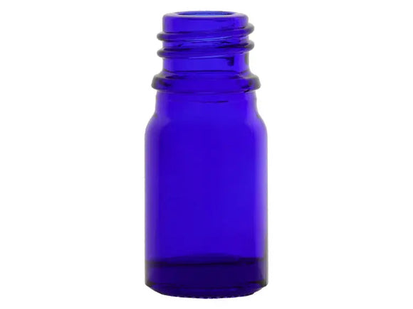5 ML/.17 FL OZ Euro Dropper Bottle Cobalt Blue Glass (No Closures)