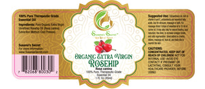 ROSEHIP Organic Extra Virgin Cold Pressed Oil- 100% PURE, Therapeutic-Grade, 1 FL Oz/30 ml- Glass bottle w/dropper pipette