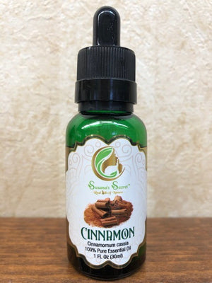 CINNAMON Essential Oil- 100% PURE, Therapeutic-Grade, 1 FL Oz/30 ml- Glass bottle w/dropper pipette