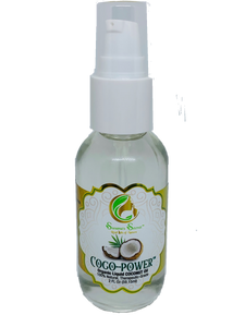 "COCO-POWER"- Organic Liquid COCONUT MCT Oil (Heat Pressed)- 100% PURE, Therapeutic- Grade, 2 FL Oz/59.15 ml- Glass bottle w/treatment pump