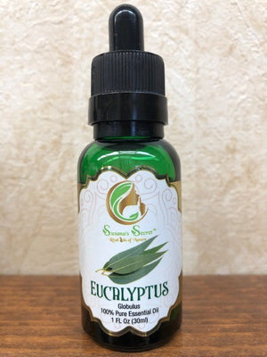 EUCALYPTUS Essential Oil- 100% PURE, Therapeutic-Grade, 1 FL Oz/30 ml- Glass bottle w/dropper pipette