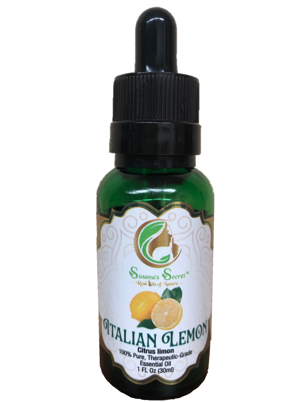 LIMÓN ITALIANO Aceite (Prensado en Frío)- 100% PURO, Grado-Terapéutico, FL Oz/30 mL- Botella de vidrio con pipeta cuentagotas