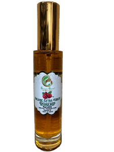 ROSEHIP (BEAUTY)- Organic Extra Virgin Cold Pressed Oil- 100% PURE, Therapeutic-Grade, 1.69 FL Oz/50 ml- Glass bottle w/ gold cosmetic treatment pump