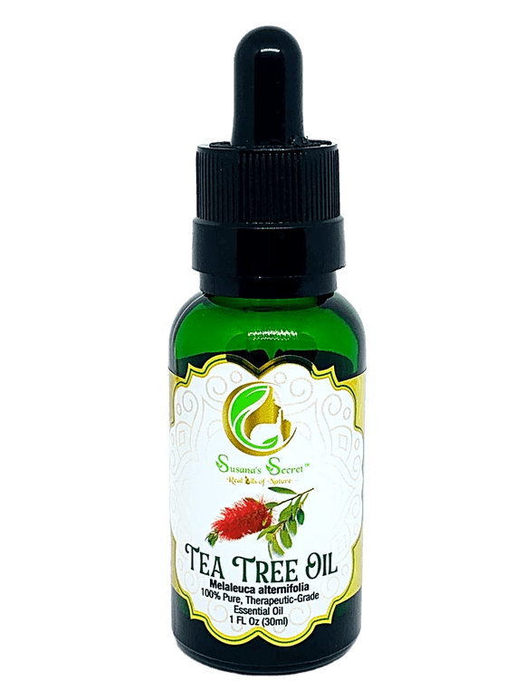TEA TREE Essential OIl- 100% PURE, Therapeutic-Grade, 1 FL Oz/30 ml- Glass bottle w/euro dropper
